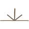 Ekena Millwork Saratoga Smooth Timber Gable Bracket, Douglas Fir, 108"W x 63"H x 1 1/2"D x 3 1/2"F, 14/12 Pitch GBW108X63X0204SAR00SDF - alternate 4